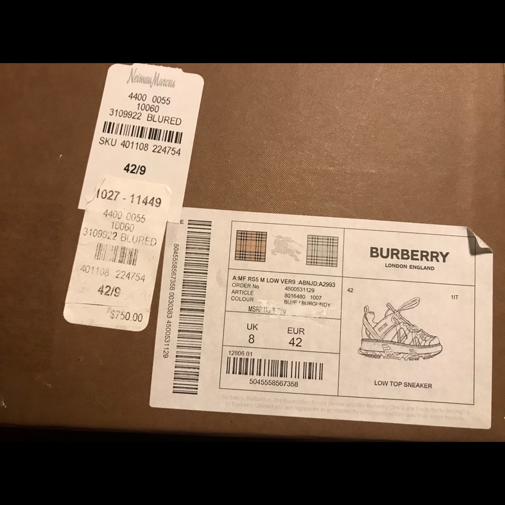 Burberry Nylon Nubuck Suede-Union - Picture 7 of 8
